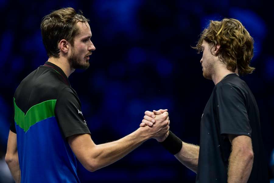 Daniil Medvěděv a Andrej Rubljov.