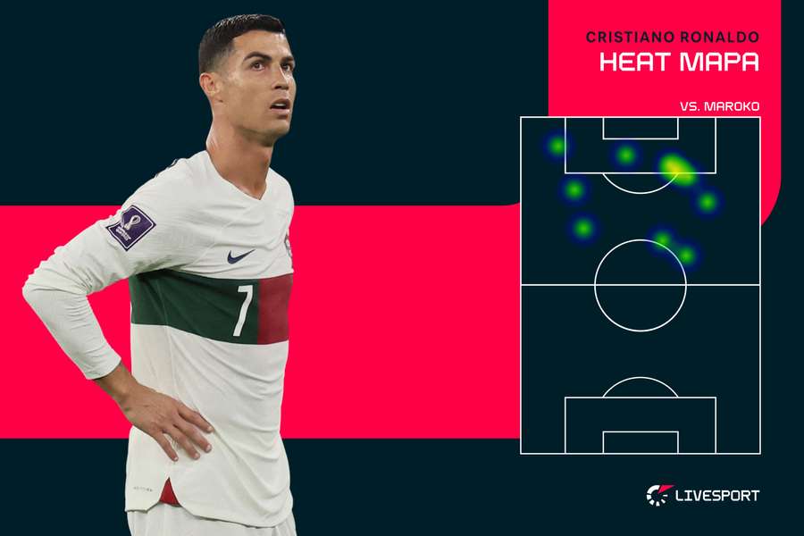 V těchto prostorech se proti Maroku pohyboval Cristiano Ronaldo.