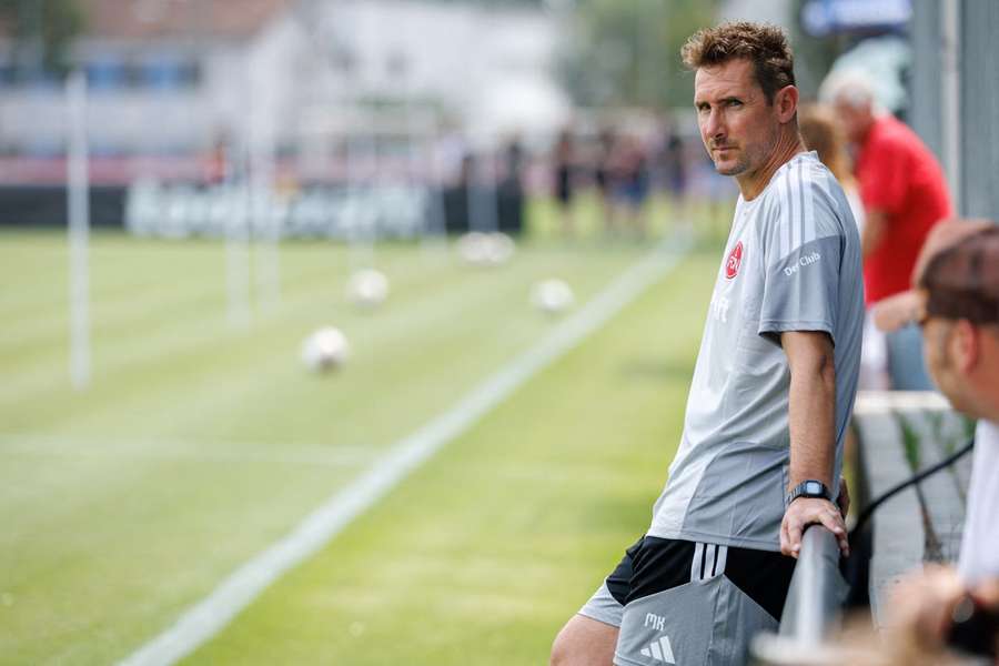 Klose beim Trainingsstart der Nürnberger Klose beim Trainingsstart der Nürnberger