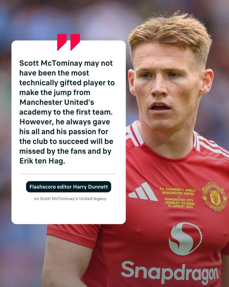 Flashscore editor Harry Dunnett on Scott McTominay's Manchester United legacy