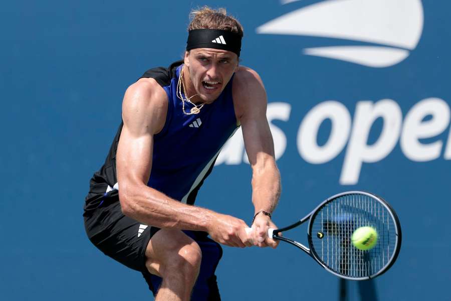 Alexander Zverev in Action.