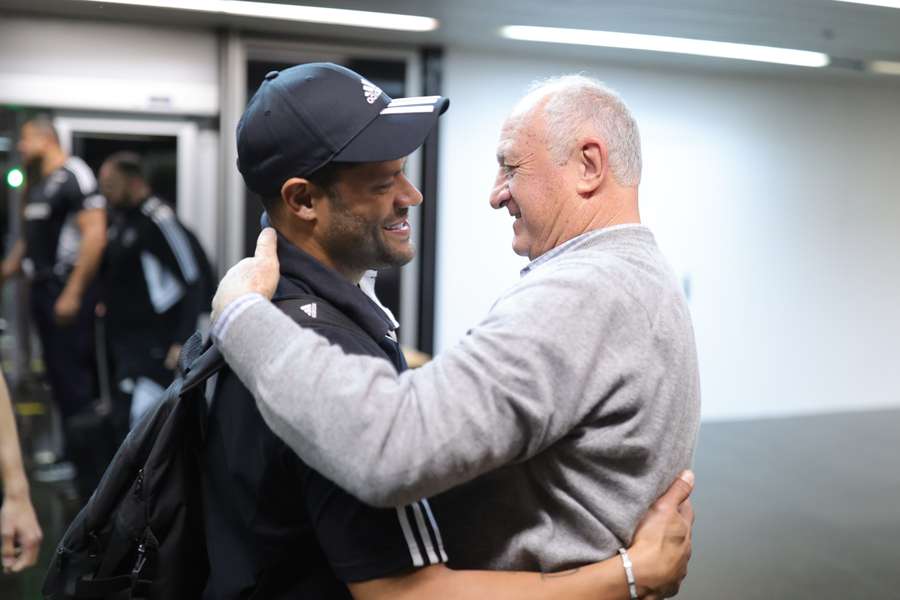 Hulk e Felipão trabalharam juntos na seleção brasileira