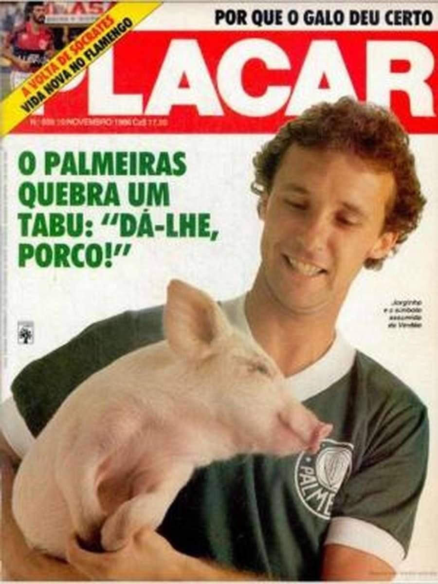 Capa da revista Placar de 1986 com o jogador Jorginho Capa da revista Placar de 1986 com o jogador Jorginho