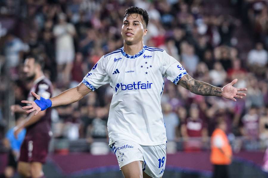 Kaio Jorge fez o gol da classificação do Cruzeiro contra o Lanús