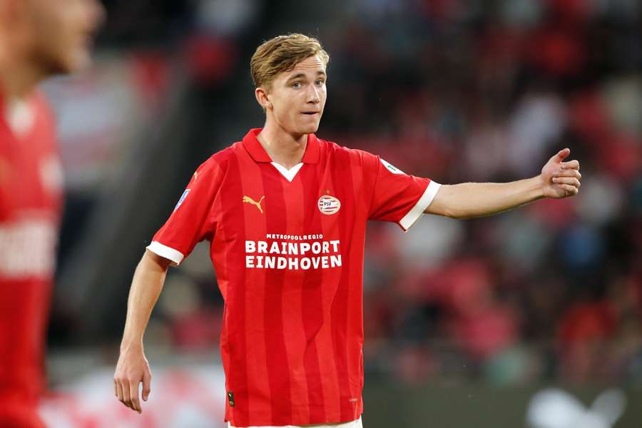 Tygo Land maakte in augustus 2023 zijn debuut voor PSV