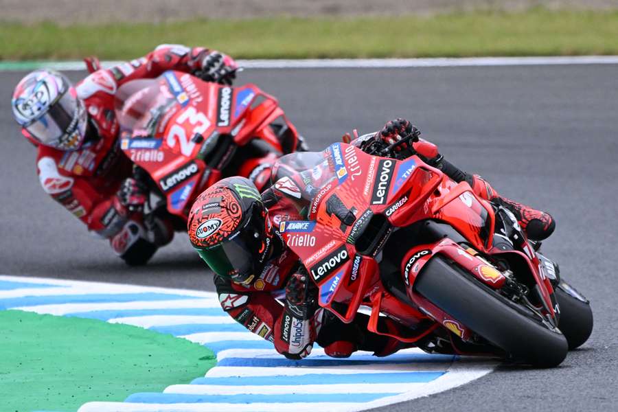 Francesco Bagnaia durant la Sprint samedi.