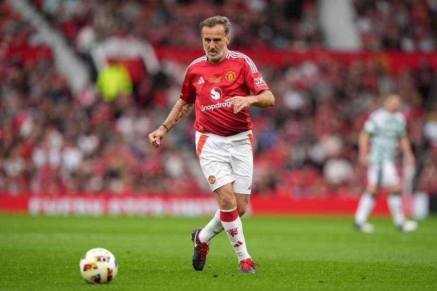 Legendární záložník Karel Poborský v dresu Manchesteru United. Legendární záložník Karel Poborský v dresu Manchesteru United.