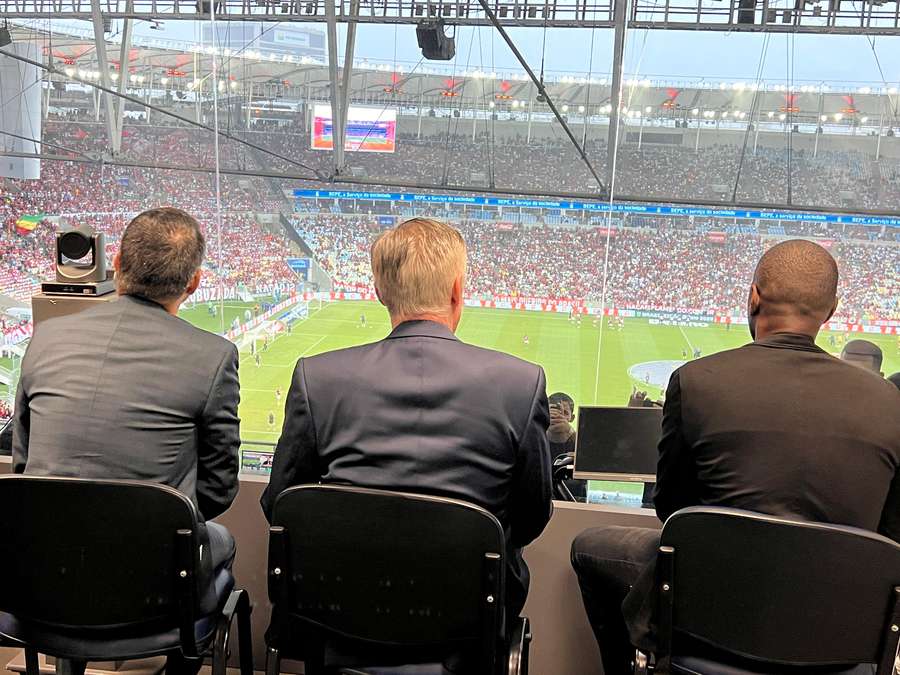 Ancelotti assiste ao clássico entre Flamengo e Vasco no Maracanã