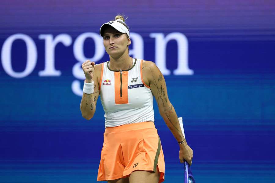 Vondrousova lors du match face à Rybakina.