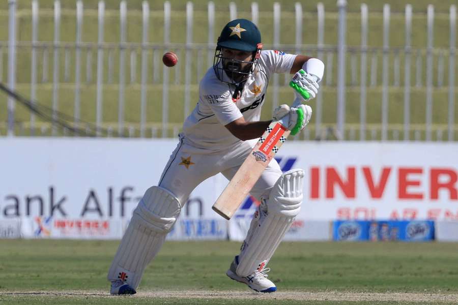 Mohammad Rizwan in action for Pakistan