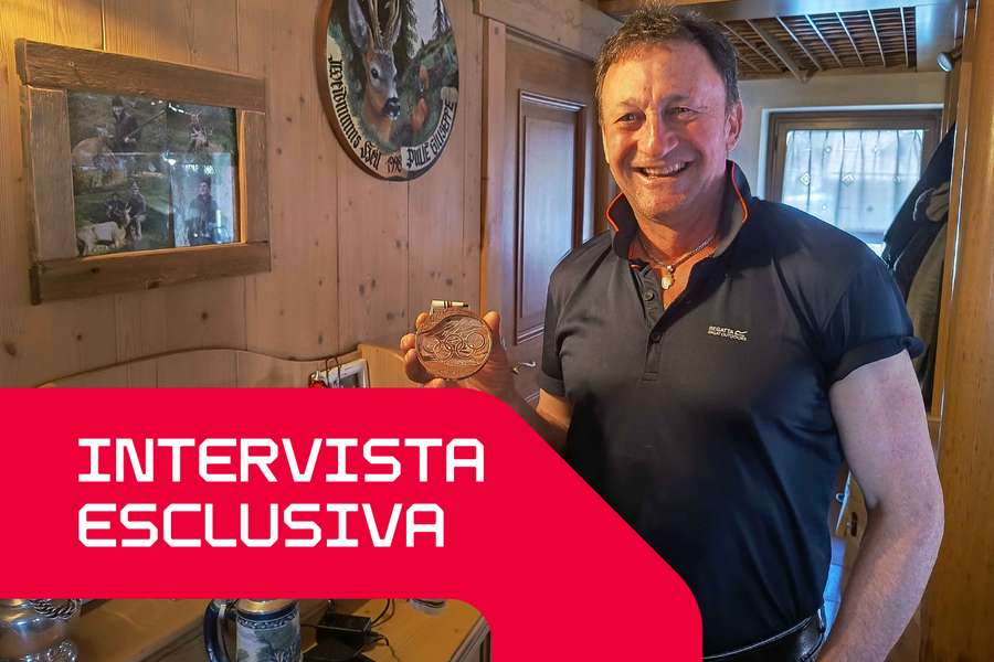Giuseppe Pulié con la medaglia delle Olimpiadi