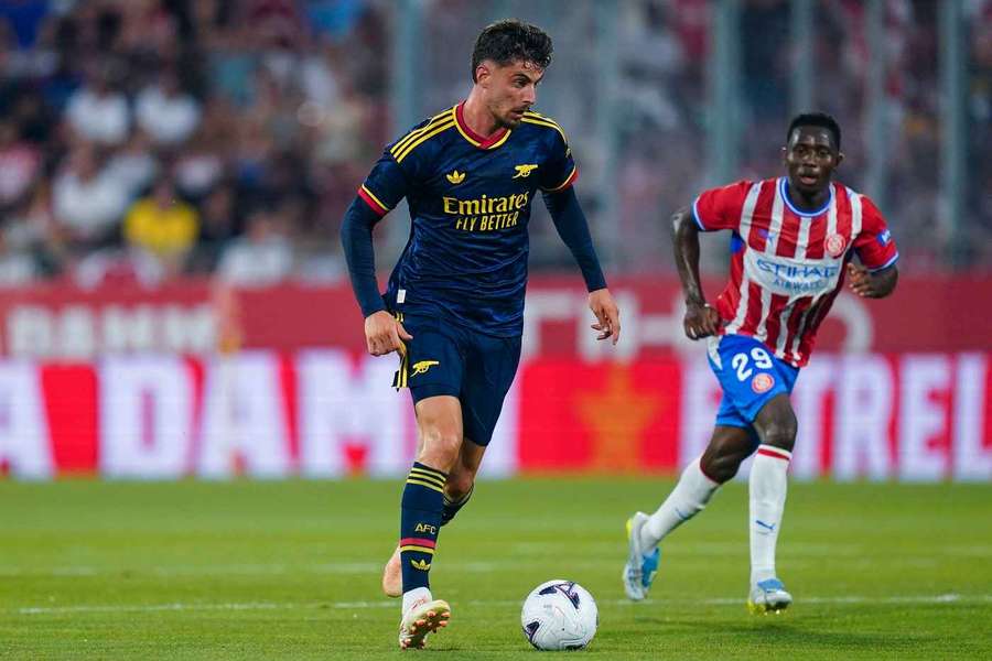 Kai Havertz marcou no triunfo diante do Girona Kai Havertz marcou no triunfo diante do Girona