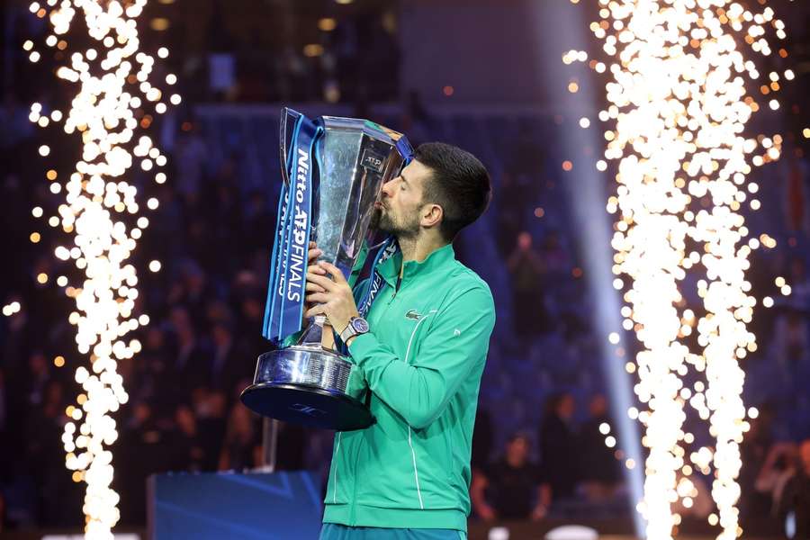 Djokovic terminou o seu ano com uma vitória no ATP Finals.