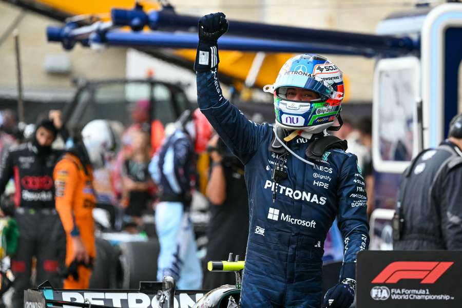 Kimi Antonelli sărbătorește victoria din Marele Premiu al SUA, la Austin Kimi Antonelli sărbătorește victoria din Marele Premiu al SUA, la Austin