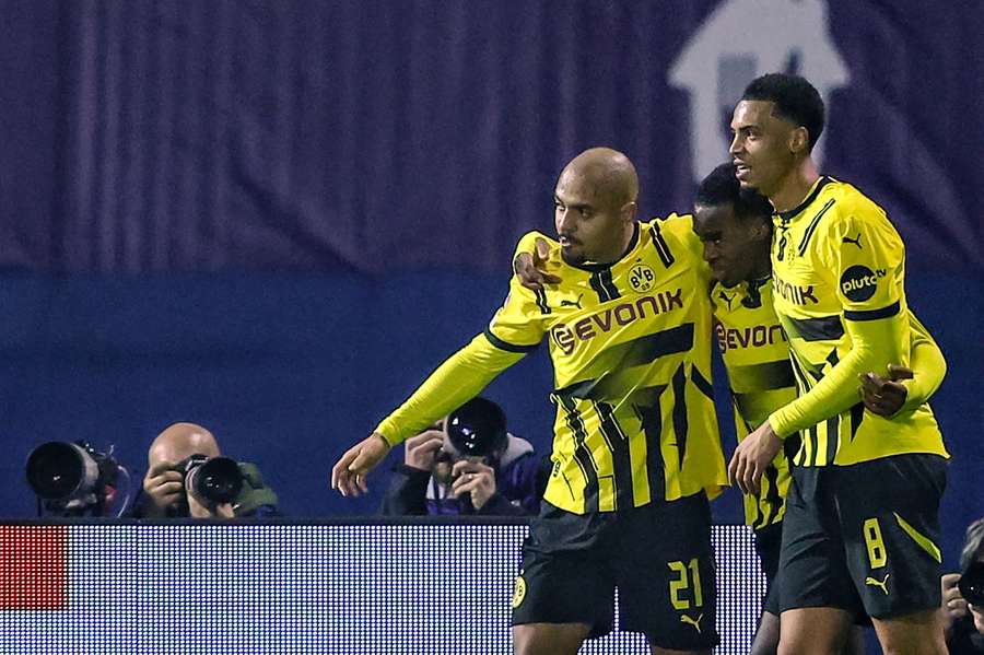 Gittens celebrates stunning goal 