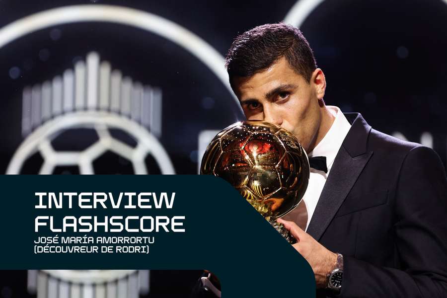 Rodri avec le Ballon d'Or