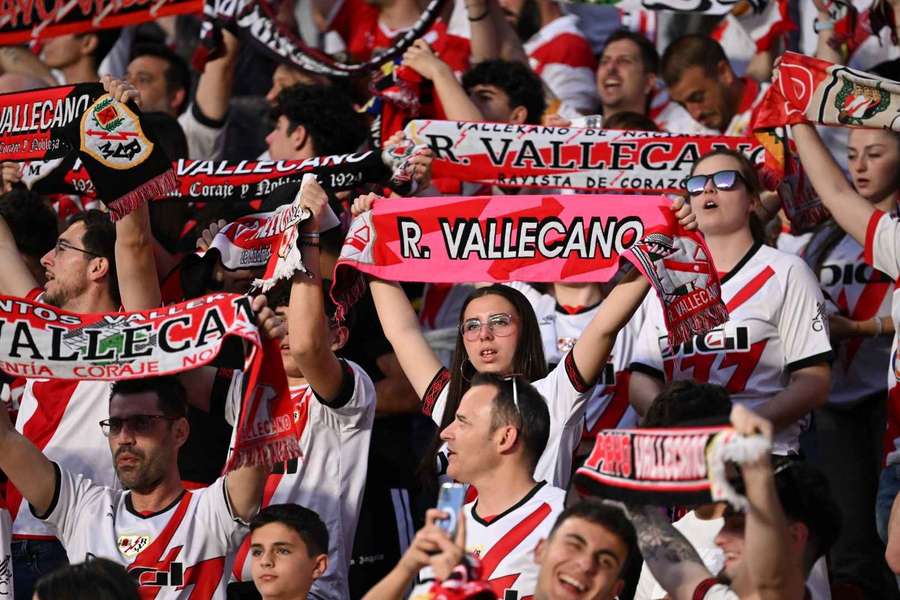 Rayo Vallecano fans. Rayo Vallecano fans.