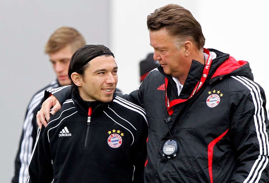 Danijel Pranjic with Louis van Gaal while both were at Bayern Danijel Pranjic with Louis van Gaal while both were at Bayern