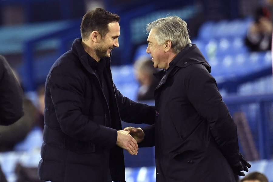 Lampard und Ancelotti arbeiteten als Spieler und Trainer zusammen, nun stehen sie sich als Trainer gegenüber.