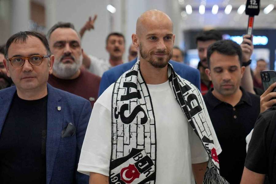 Vaclav Cerny bei seiner Ankunft in Istanbul.