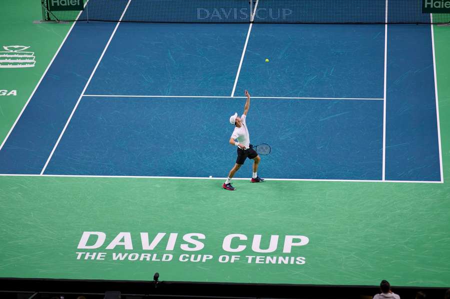 Daniel Altmaier beim vergangenen Davis Cup.