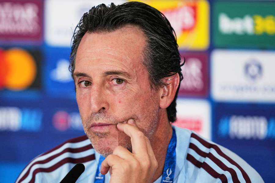 Aston Villa boss Unai Emery Aston Villa boss Unai Emery