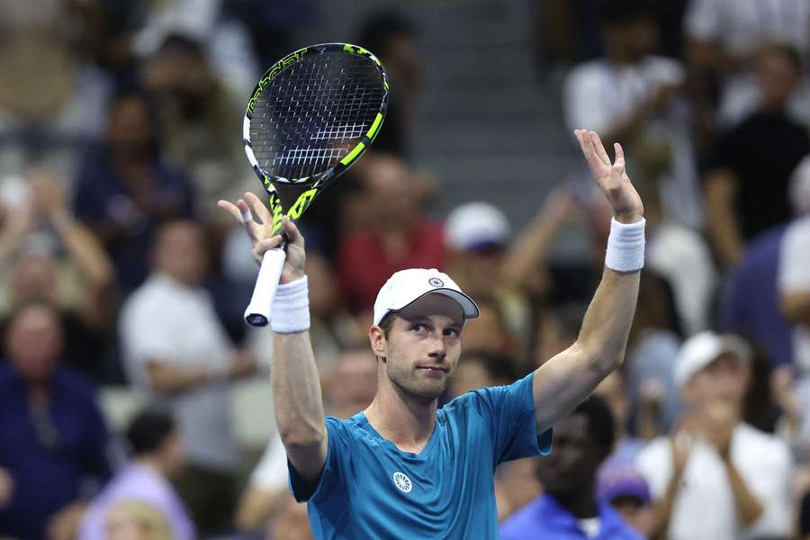 Botic van de Zandschulp maakte voor het eerst zijn opwachting in het Arthur Ashe Stadium