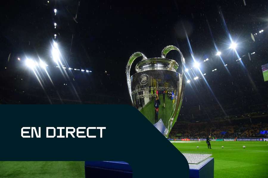 Le trophée de la Ligue des champions présenté à Giuseppe Meazza mardi.