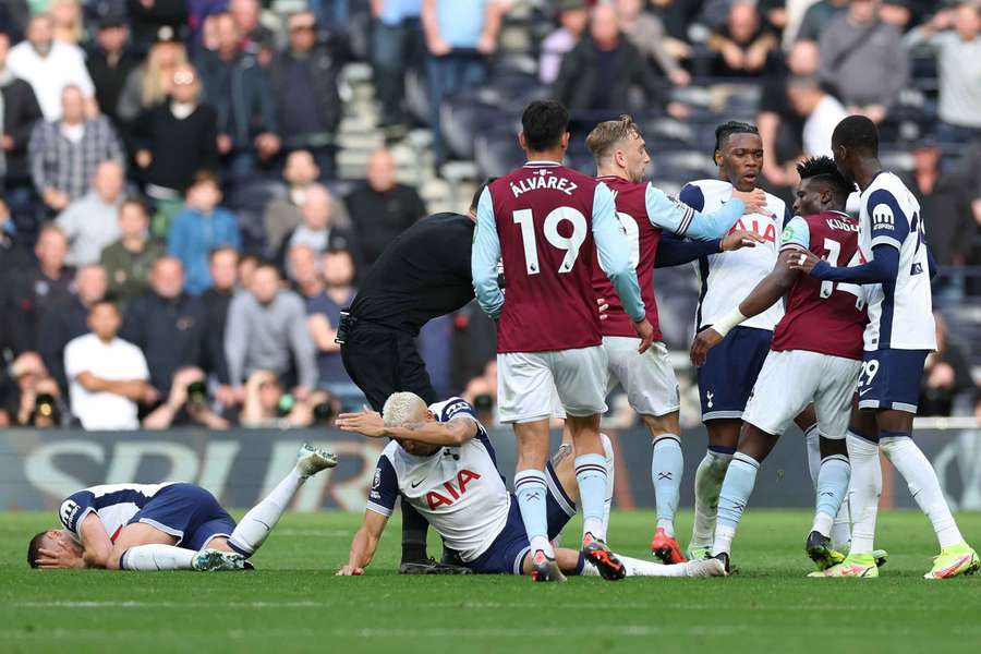 Mohammed Kudus was sent off for West Ham