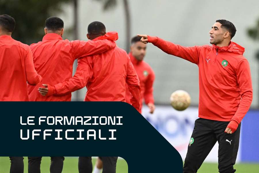 Il Marocco in allenamento