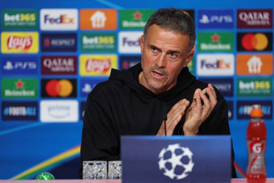 Luis Enrique ce lundi en conférence de presse.