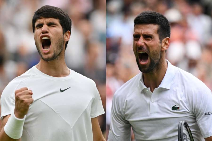 Novak Djokovic la finalul partidei cu Jannik Sinner