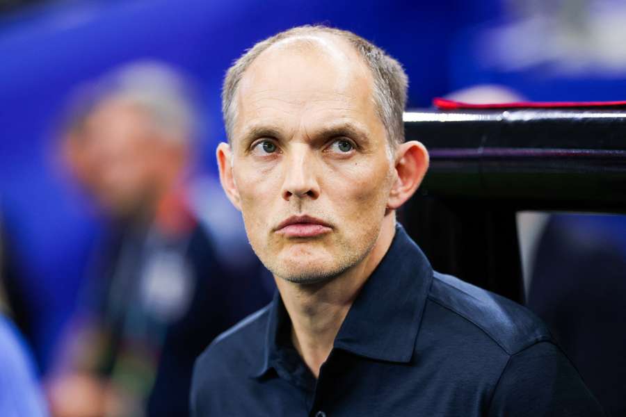 Thomas Tuchel durante vitória da Inglaterra sobre a Croácia Thomas Tuchel durante vitória da Inglaterra sobre a Croácia