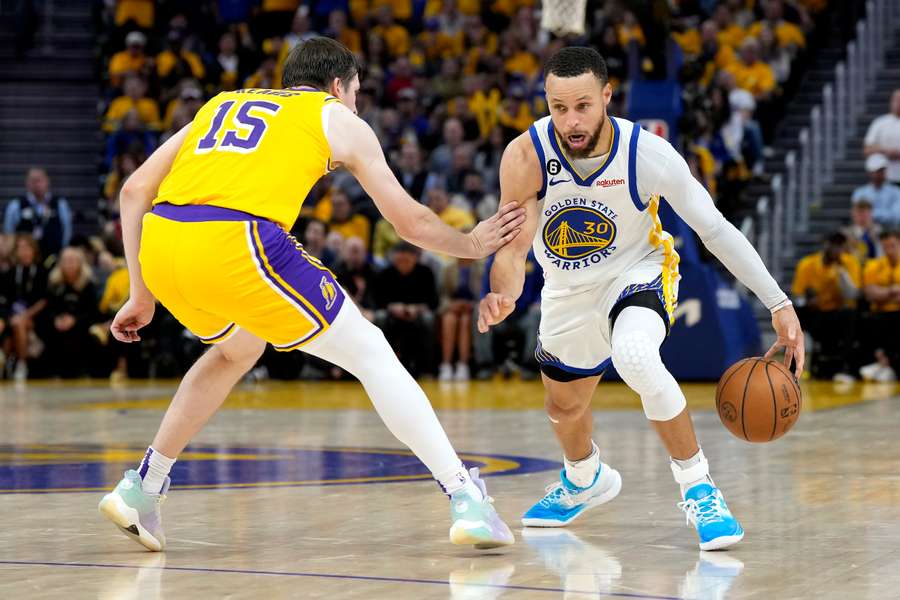 Stephen Curry był najlepiej punktującym w meczu z Los Angeles Lakers
