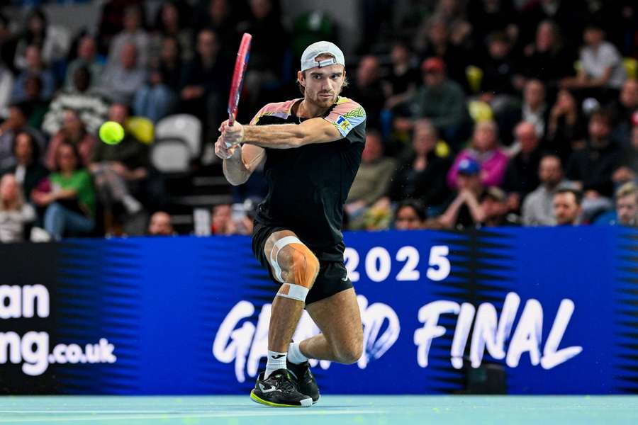 Macháč na exhibičním turnaji Ultimate Tennis Showdown. Macháč na exhibičním turnaji Ultimate Tennis Showdown.