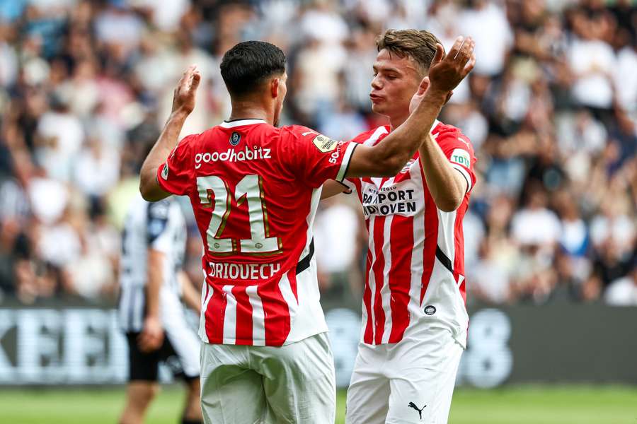 Matteo Dams kreeg een invalbeurt in de wedstrijd tegen Heracles