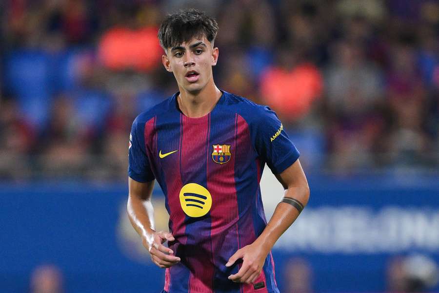 Marc Bernal, en un partido del Barcelona