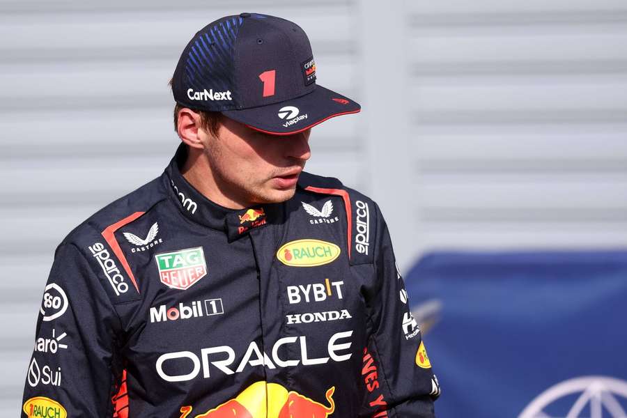 Verstappen bij de kwalificatie in Monza