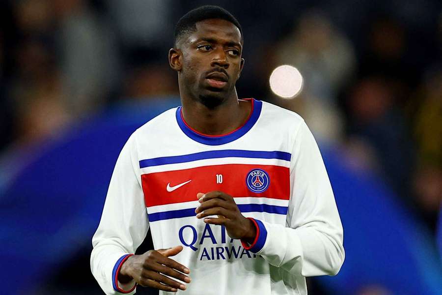 Ousmane Dembélé, à l'entraînement, ce mercredi. Ousmane Dembélé, à l'entraînement, ce mercredi.