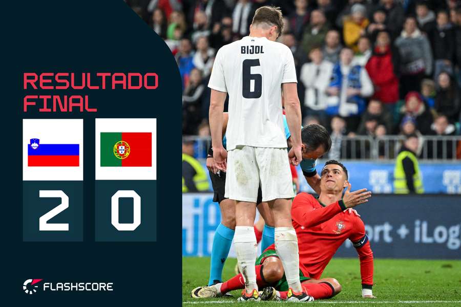 Cristiano Ronaldo fez os 90 minutos e ficou a zero, tal como Portugal