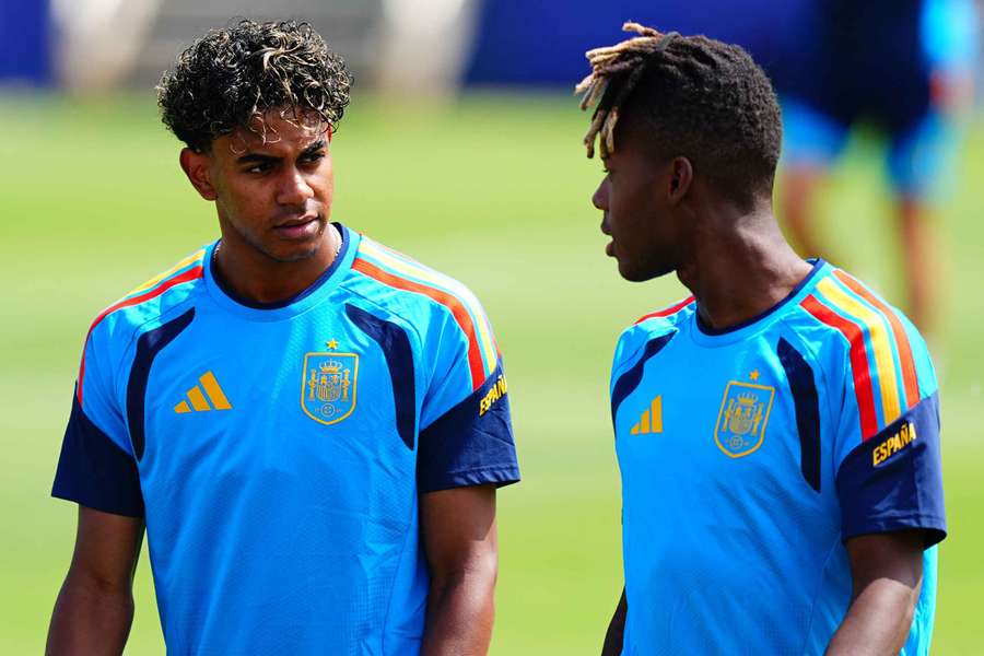 Lamine Yamal e Nico Williams Lamine Yamal e Nico Williams