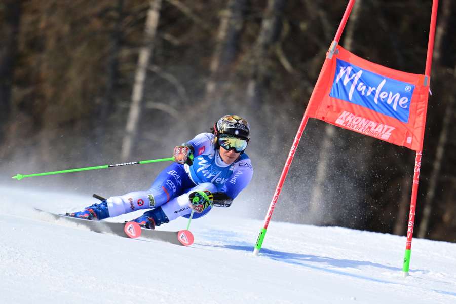 Federica Brignone sulla Ripida di Plan de Corones
