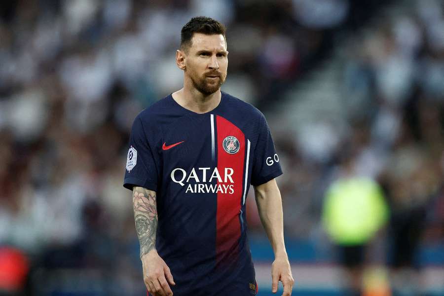 Lionel Messi during his last match for Paris St Germain