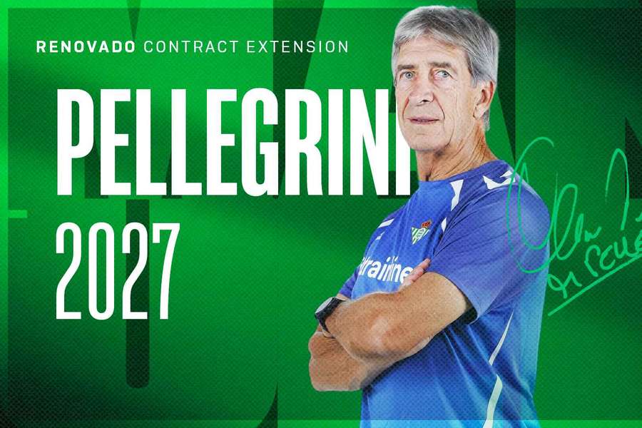 Pellegrini renueva con el Betis Pellegrini renueva con el Betis