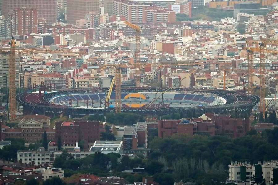 Barcelona speelt nu in het Olympisch Stadion