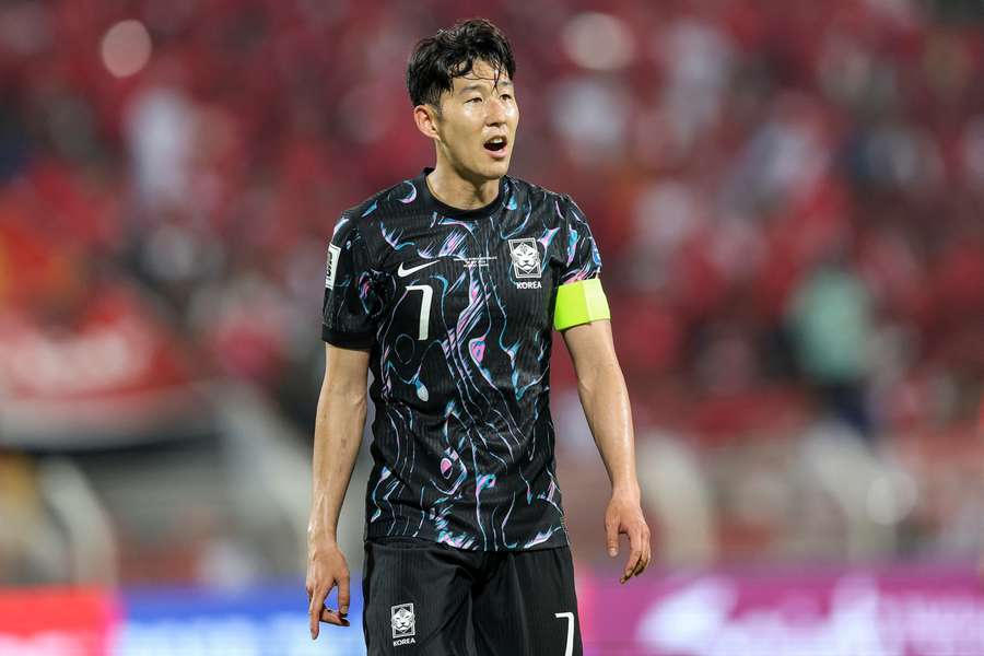 Son Heung-Min ao serviço do Coreia do Sul