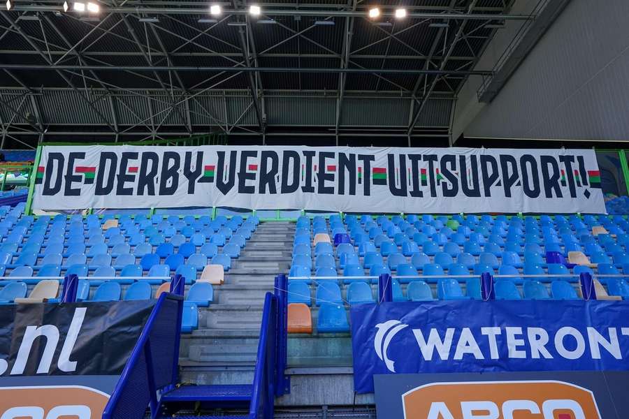 Dit spandoek kan helaas opnieuw van stal worden gehaald Dit spandoek kan helaas opnieuw van stal worden gehaald
