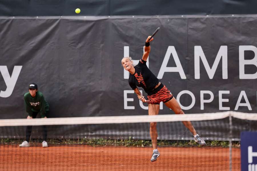 Arantxa Rus in actie in Hamburg