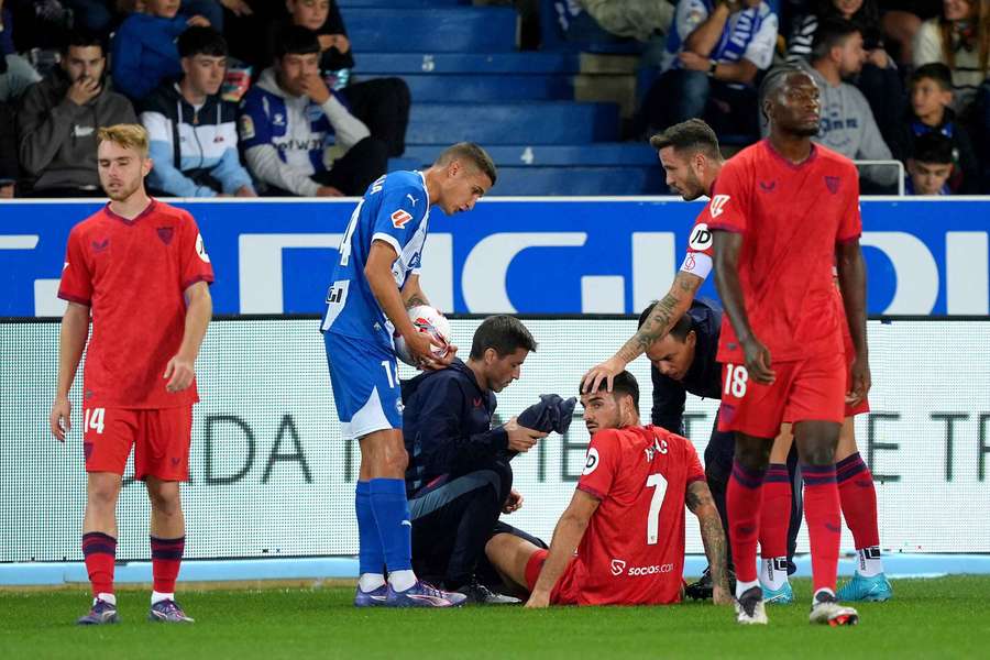 Isaac Romero lesionou-se contra o Alavés