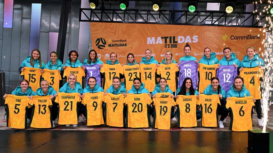 L'équipe féminine d'Australie.